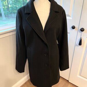 Black Winter Trench Coat